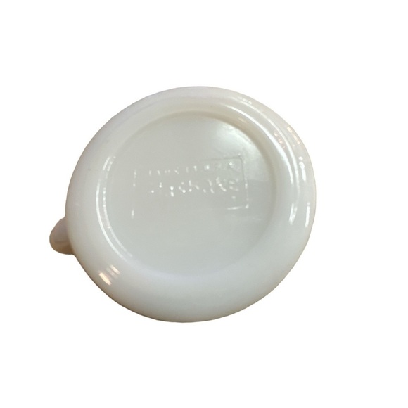 Glasbake Sailboat Coffee Cups (set of two) Currier & Ives White/Blue Vintage - Picture 5 of 6